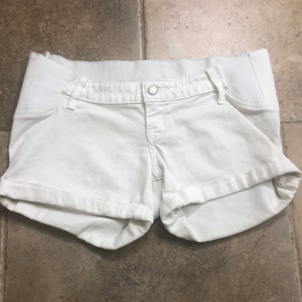 White Isabel Maternity MIDI Short Size 2